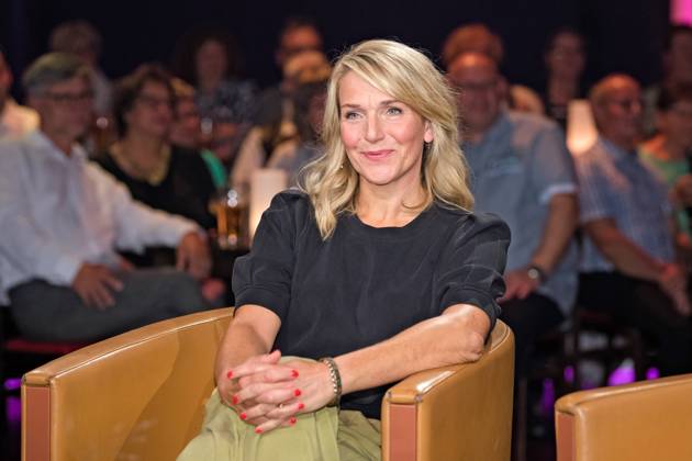 MDR Riverboat actress Tanja Wedhorn on the occasion of the recording of the MDR talk show Riverboat on 13 09 2024 at Mediacity Leipzig 20240913ADO0002