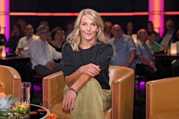 MDR Riverboat actress Tanja Wedhorn on the occasion of the recording of the MDR talk show Riverboat on 13 09 2024 at Mediacity Leipzig 20240913ADO0003