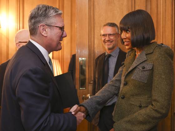 Bilder des Jahres 2024, News 09 September News Themen der Woche KW38 News Bilder des Tages PM Keir Starmer Hosts British Fashion Council Reception 16 09 2024. London, United Kingdom. The Prime Minister Keir Starmer meets Naomi Campbell at the British Fashion Council Reception. 10 Downing Street., Credit:Tim Hammond Avalon United Kingdom, Greater London, London, 10 Downing Street Copyright: xTimxHammondx xAvalonx 0908582716
