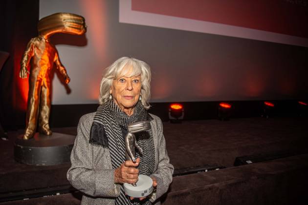 13 10 2024 xesx Frankfurt am Main, opening of the BIII Biennale of the Moving Image in Frankfurt Picture shows exceptional director Margarethe von Trotta, who receives the honorary award for her lifes work ES