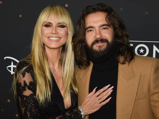 Disney+ Elton John Live: Farewell From Dodger Stadium Yellow Brick Road Event 20 November 2022 - Los Angeles, California - Heidi Klum and Tom Kaulitz. Disney+ Elton John Live: Farewell From Dodger Stadium Yellow Brick Road Event at Dodger Stadium. Photo Credit: Billy Bennight AdMedia Los Angeles California USA EDITORIAL USE ONLY  Copyright: xx BillyxBennightx admphotostwo811462