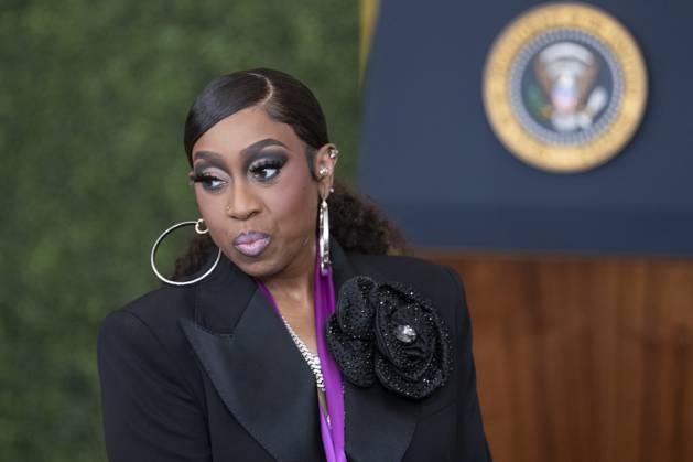 Recording artist and producer Melissa Missy Elliott and 2022 National Medal of Arts recipient attends a National Arts and Humanities Reception in the East Room of the White House in Washington, DC, October 21, 2024. Copyright: xChrisxKleponisx xPoolxviaxCNPx MediaPunchx