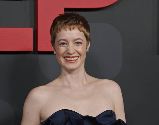 Cast member Leonie Benesch attends the premiere of the motion picture historical thriller September 5 at the Paramount Theater in Los Angeles on Thursday, November 14, 2024. Storyline: During the 1972 Munich Olympics, an American sports broadcasting crew finds itself thrust into covering the hostage crisis involving Israeli athletes.  LAP2024111404 JIMxRUYMEN