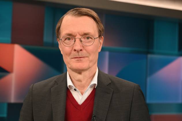 Politician Karl Lauterbach, SPD, Federal Minister of Health, as a guest on the ARD talk show Hart aber Fair with the topic The Corona Trauma What the pandemic has done to us