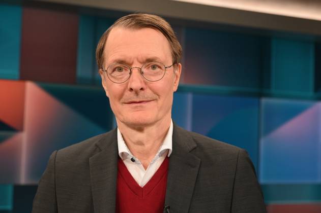 Politician Karl Lauterbach, SPD, Federal Minister of Health, as a guest on the ARD talk show Hart aber Fair with the topic The Corona Trauma What the pandemic has done to us