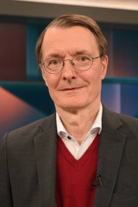 Politician Karl Lauterbach, SPD, Federal Minister of Health, as a guest on the ARD talk show Hart aber Fair with the topic The Corona Trauma What the pandemic has done to us