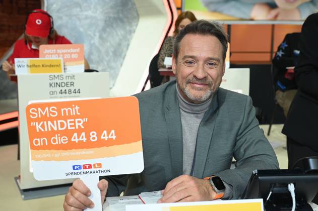 Actor Kai Noll takes part in the 29 RTL telethon wir helfen Kindern 2024