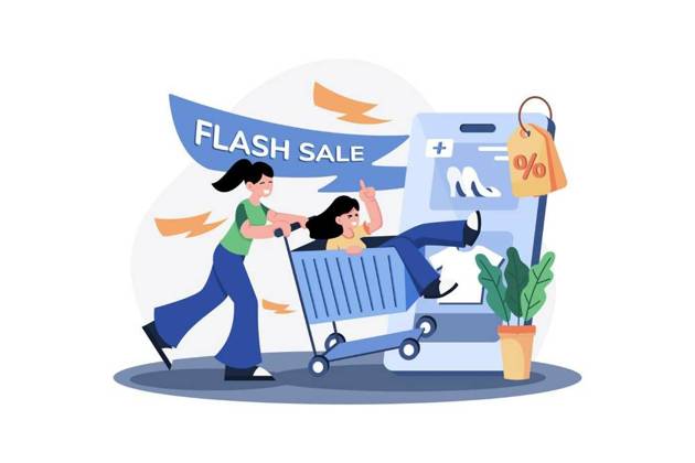  Flash Sale Illustration concept. A flat illustration isolated on, Flash Sale Illustration concept. A flat illustration isolated on white background, Flash Sale Illustration concept. A flat illustration isolated on white background, 13.10.2024, Copyright: xfreeslabx Panthermedia38086002.jpg