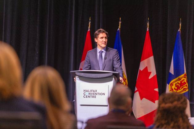 July 17, 2021, Halifax, Ns, Canada: Prime Minister Justin Trudeau attends a fireside chat with the Halifax Chamber of Commerce in Halifax on Monday December 9, 2024. Halifax Canada - ZUMAc35_ 20210717_zaf_c35_098 Copyright: xRileyxSmithx