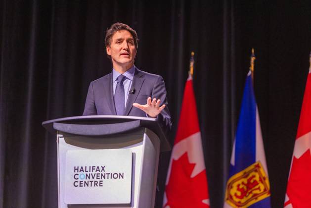 July 17, 2021, Halifax, Ns, Canada: Prime Minister Justin Trudeau attends a fireside chat with the Halifax Chamber of Commerce in Halifax on Monday December 9, 2024. Halifax Canada - ZUMAc35_ 20210717_zaf_c35_099 Copyright: xRileyxSmithx