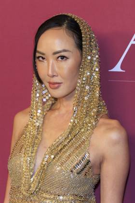 January 3, 2025, Los Angeles, California, USA: Chriselle Lim on the red carpet at the 2025 Golden Globes WWD Style Awards on Friday January 3, 2025 at the Four Seasons Hotel Los Angeles at Beverly Hills in Los Angeles, California. JAVIER ROJAS PI Los Angeles U.S - ZUMAp124 20250103_zaa_p124_100 Copyright: xJavierxRojasx
