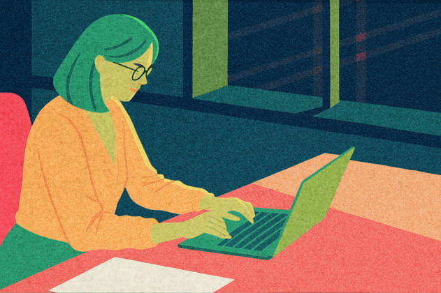 PR_ID25931_10317_IlustraBusiness.jpg A business professional is focused on tasks at a laptop in a contemporary office The setting is illuminated by city lights outside, creating a productive late-night atmosphere, Property released Model Released AdalbertoRodriguez_ID25931_748611_012 Copyright: xAdalbertoxRodriguezx RECORD DATE NOT STATED