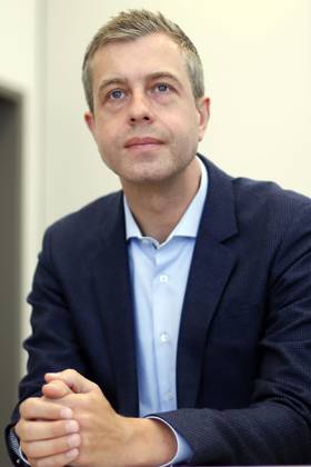 Stefan Evers, Berlin CDU Secretary General, to Europe Election campaign 2019, in Berlin, at Campaign Tour for Weber, Portraet, Berlin Germany, Germany