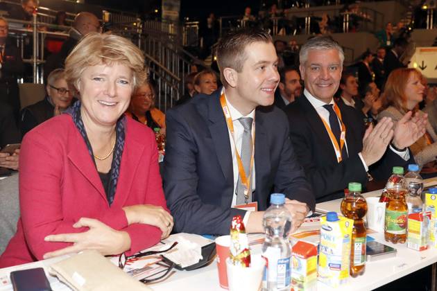 Berlin national association, Monika Gruetters, Stefan Evers, Frank Steffel at 29 Federal Party Conference the CDU in Food, Berlin Germany, Germany