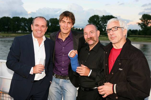 Tungsten Cons, Matze Knop, Horst Lights and Ralf Judges to Guest at Picture Cologne meets Friends at the MS Lorely at the Rhine in Cologne on 12 08 08 Photo Siewert North Rhine Westphalia Germany