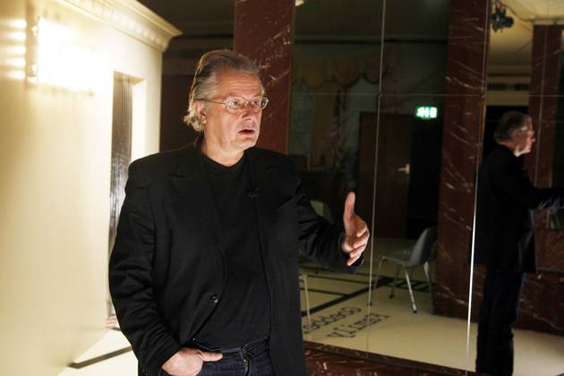 Frank Castorf, Director and Director-General the Berlin Volksbuehne, Portrait at Foyer of House, Germany, Germany