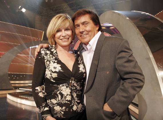 Singers Frank Michael and Mary Roos on 28 09 2007 at the Sample to TV show Music for you in the Sports Hall Dessau Photos Scherf Saxony Anhalt Germany