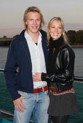 Simon Gosejohann and Girlfriend Angela finger inherit to Guest at Medienforum@Night at the Ship the KD RheinEnergie at the Rhine in Cologne on 22 06 09 North Rhine Westphalia Germany