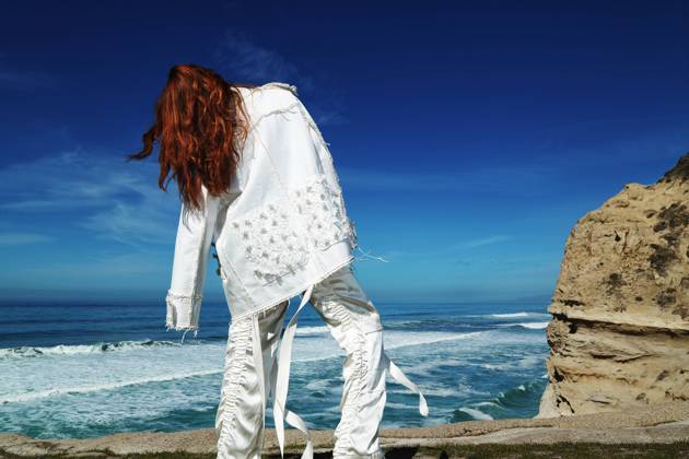 This handout image shows model Annie wearing: White denim jacket ($45,100) and silk cargo pants ($31,000) by Balenciaga in San Francisco on February 24, 2016. stylist and photographer OLIVIA TSANG makeup and hair JANET MARISCAL model ANNIE (Scout Models). 24FEB16 FASHION POST MAGAZINE San Francisco - United States EDITORIAL USE ONLY  Copyright: xx MER1606061157439771 OLIVIAxTSANGx scmpphotos892071