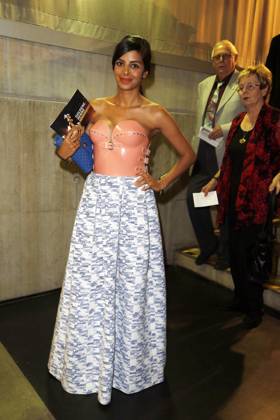 Collien Elm trees Fernandez at the award Ceremony the Golden Hen 2015 in Berlin, Red Carpet, Media prize, Berlin Germany, Germany