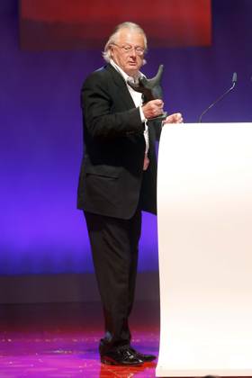 Preistraeger Frank Castorf at the award Ceremony of 23 B Z Culture Prize 2014 in Berlin, Theatre on Kurfuerstendamm, Award ceremony, Berlin Germany, Germany