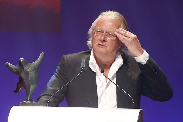 Preistraeger Frank Castorf at the award Ceremony of 23 B Z Culture Prize 2014 in Berlin, Theatre on Kurfuerstendamm, Award ceremony, Berlin Germany, Germany