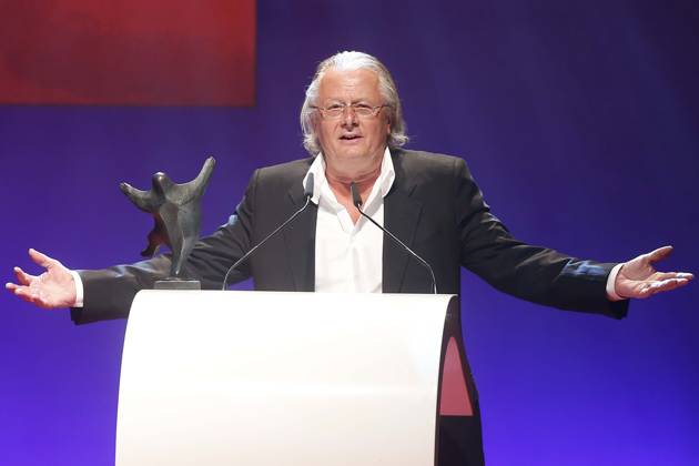 Preistraeger Frank Castorf at the award Ceremony of 23 B Z Culture Prize 2014 in Berlin, Theatre on Kurfuerstendamm, Award ceremony, Berlin Germany, Germany