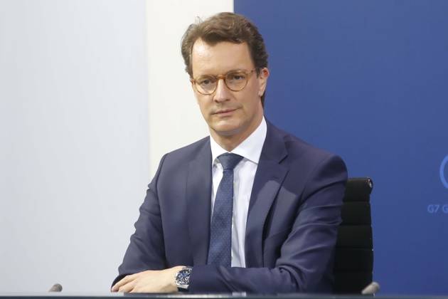 Press conference from State Premier Hendrik WUEST to the Advice Heads of Government the Countries at Federal Chancellery in Berlin, Conference of Minister Presidents, Berlin Germany, Germany
