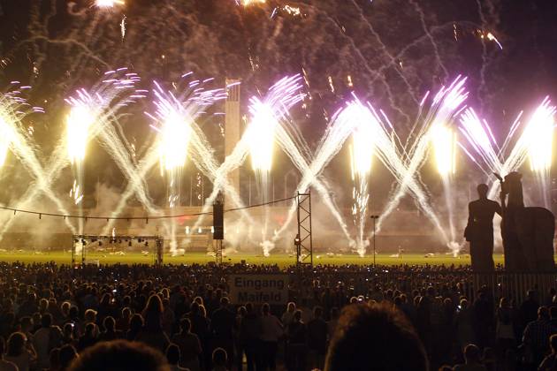 Pyronale 2011, Fireworks Championship at the Maifeld on Berlin Olympic Stadium, 2 Day, Berlin Germany, Germany