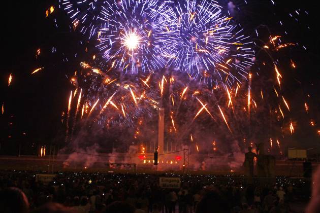 Pyronale 2011, Fireworks Championship at the Maifeld on Berlin Olympic Stadium, 2 Day, Berlin Germany, Germany