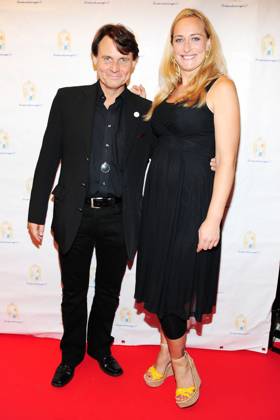 Wolfgang Bahro with Eva Mona Rodekirchen, pregnant at the Gala Midsummer Nights Dream, Gala the Kinderschutzengel n Berlin,gala, child protection,angel Berlin Germany, Germany