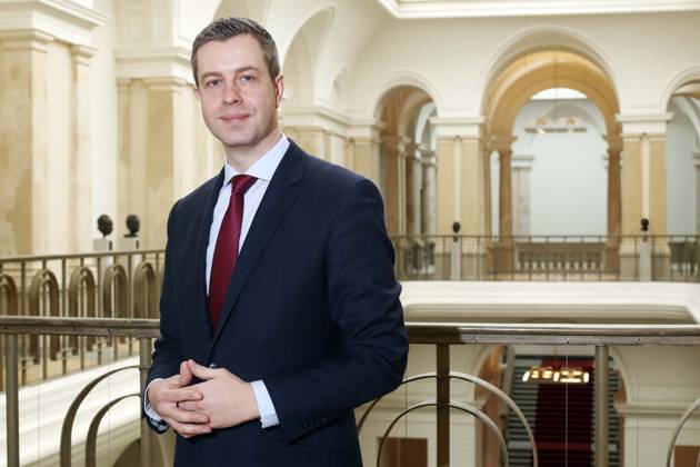 Stefan Evers, Generalsekretaer the CDU Berlin, Portrait at Berlin House of Representatives, Berlin Germany, Germany