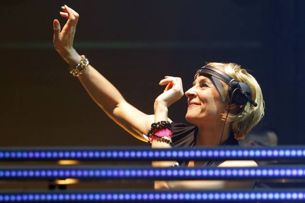 DJane Marusha, Berlin Summer Rave in the Hangars of Airport Tempelhof, Music, Disco, Dance event, Techno, Berlin Germany, Germany