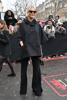 PFW Haute Couture Elie Saab Outside Arrivals JR Poppy Delevingne at Elie Saab show during Haute Couture Fashion Week in Paris, France on January 29, 2025. Photo by Julien Reynaud APS-Medias ABACAPRESS.COM Paris France Copyright: xReynaudxJulien APS-Medias ABACAx