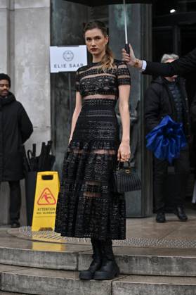PFW Haute Couture Elie Saab Outside Arrivals JR Zita d Hauteville at Elie Saab show during Haute Couture Fashion Week in Paris, France on January 29, 2025. Photo by Julien Reynaud APS-Medias ABACAPRESS.COM Paris France Copyright: xReynaudxJulien APS-Medias ABACAx