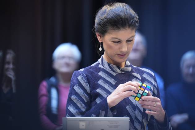 Deutschlandfunk, Humboldt Forum, Sahra Wagenknecht, BSW Studio 9, Humboldt Forum, Berlin, Deutschlandfunk, Gespräch, Sahra Wagenknecht, BSW, Zauberwürfel Berlin Berlin GER