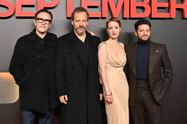 Ben Chaplin, Peter Sarsgaard, Leonie Benesch and John Magaro attends ˜September 5™ - UK Premiere at the Curzon Mayfair in London, England. UK. Tuesday 4th February 2025. Copyright: xJamesxWarrenx aduo4281