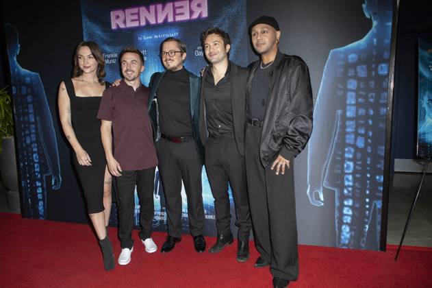 Violette Beane, Frankie Muniz, Robert Rippberger, Taylor Gray and Craig Lamar Traylor at the premiere of the movie Renner at the Culver Theater Culver City, 05 02 2025 Foto:xC.xVanxWagonerx xFuturexImagex renner_5269