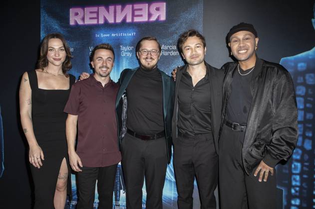Violette Beane, Frankie Muniz, Robert Rippberger, Taylor Gray and Craig Lamar Traylor at the premiere of the movie Renner at the Culver Theater Culver City, 05 02 2025 Foto:xC.xVanxWagonerx xFuturexImagex renner_5270