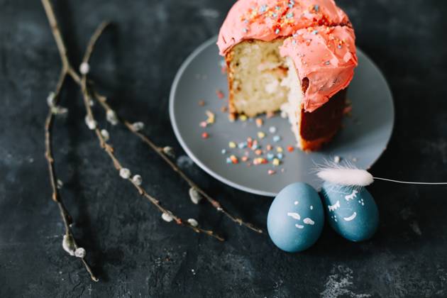 Plate with tasty Easter cake, eggs and willow branches on dark background. High quality photo , 50655354.jpg, cake, traditional, egg, branches, symbol, card, pastry, baked, natural, cooking, icing, decor, celebrate, easter eggs, holiday cake, love, willow branches, seasonal, copy space, concept, easter cake, dessert, orthodox, gourmet, decoration, colorful, christian, easter decor, table, sweet, easter decorations, multicolored, homemade, branch, fresh, willow, ribbon, rustic, holiday, decorative, delicious, easter, festive, spring, season, april, pink, blue, springtime, happy RECORD DATE NOT STATED