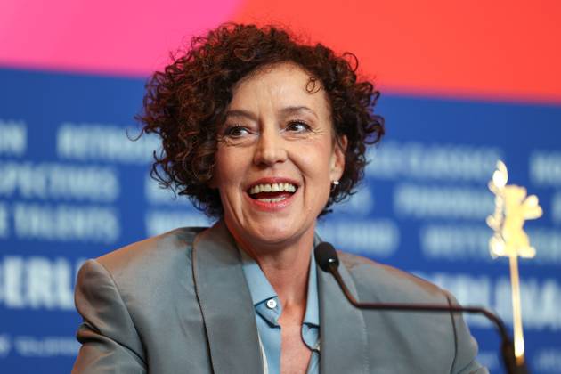 February 13, 2025, Berlin, Brandenburg, Germany: The 75th Berlinale Film Festival is taking place in Berlin from 13 to 23 February 2025. Member of the international jury movie director Maria Schrader answers journalists questions during a press conference Berlin Germany - ZUMAt227 20250213_zip_t227_010 Copyright: xMarinaxTakimotox