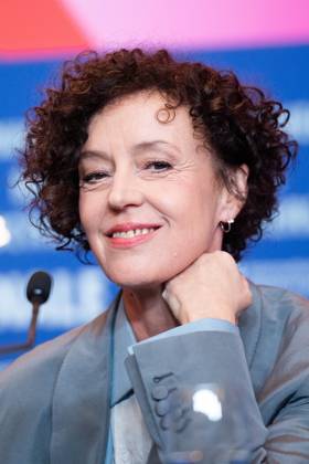 Berlinale Jury Press Conference Maria Schrader attending the Jury Press Conference during the 75th Berlinale International Film Festival Berlin at Grand Hyatt Hotel in Berlin, Germany, on February 13, 2024. Photo by Aurore Marechal ABACAPRESS.COM Berlin Germany  Copyright: xMarechalxAurore ABACAx