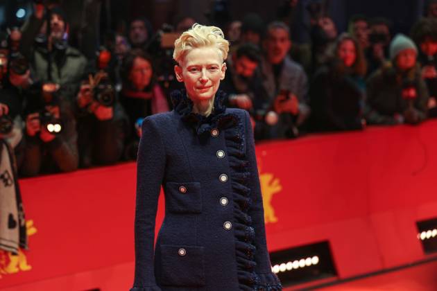 Entertainment Bilder des Tages February 13, 2025, Berlin, Brandenburg, Germany: The 75th Berlinale Film Festival is taking place in Berlin from 13 to 23 February 2025. Tilda Swinton arrived on thr Red Carpet of festival. Berlin Germany - ZUMAt227 20250213_zip_t227_015 Copyright: xMarinaxTakimotox