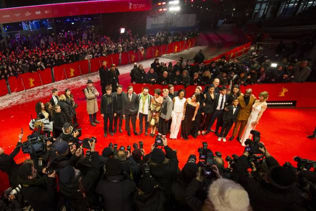 Berlinale, Opening at the Theater am Potsdamer Platz, Berlin, 13 02 2025 Cast of the film The Light on the Red Carpet at the opening film The Light of the 75th Berlinale at the Theater am Potsdamer Platz in Berlin on 13 02 2025 Berlin Theater am Potsdamer Platz Copyright: xBenxKriemannx