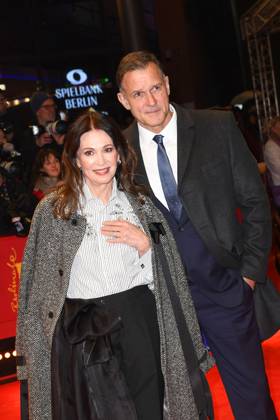 Iris Berben and Heiko Kiesow at the opening of the 75th Berlinale International Film Festival with the Das Licht Film Premiere on February 13, 2025 in Berlin Berlinale Opening 2025 with the Das Licht Film Premiere in Berlin