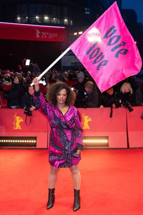 Berlinale Opening Red Carpet Denise M Baye attending the Opening red carpet of the 75th Berlin International Film Festival (Berlinale) in Berlin, Germany, on February 13, 2025. Photo by Aurore Marechal ABACAPRESS.COM Berlin Germany  Copyright: xMarechalxAurore ABACAx