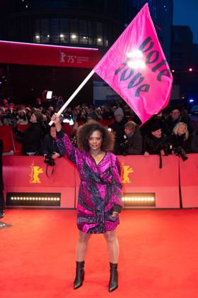 Berlinale Opening Red Carpet Denise M Baye attending the Opening red carpet of the 75th Berlin International Film Festival (Berlinale) in Berlin, Germany, on February 13, 2025. Photo by Aurore Marechal ABACAPRESS.COM Berlin Germany  Copyright: xMarechalxAurore ABACAx