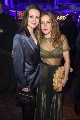 Alice Dwyer and Paula Kalenberg actresses as guests at the ARD Blue Hour Reception 2025 Party at the Hotel Telegraphenamt in Berlin at the 75 International Film Festival on 14 02 2025 in Berlin Berlin Germany