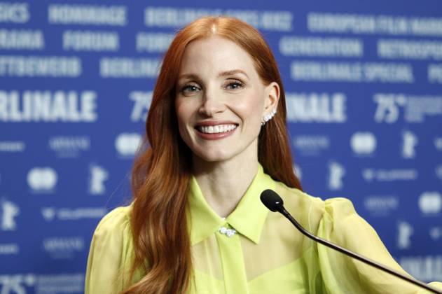 Entertainment Bilder des Tages Jessica Chastain bei der Pressekonferenz zum Kinofilm Dreams auf der Berlinale 2025 75. Internationale Filmfestspiele Berlin im Hotel Grand Hyatt. Berlin, 15.02.2025 Foto:xC.xTamckex xFuturexImagex dreams_5274