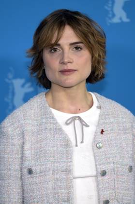 Mala Emde at the photocall for the feature film Köln 75 at the Berlinale 2025 75 Berlin International Film Festival at the Hotel Grand Hyatt Berlin, 15 02 2025 Foto:xC.xNiehausx xFuturexImagex koeln_5209